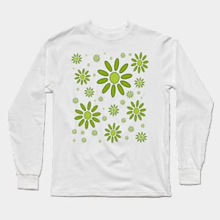 spring floral geormetric pattern Long Sleeve T-Shirt